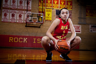 Rock Island Sophomoore Brea Beal is Ms. Basketball of Illinois.  Rock Island High School, 1400 25th Ave. Rock Island IL. March 22, 2017  (Daryl Wilson/for the Chicago Tribune)