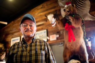 Tony Tsounakas is the General Manager for Midway Bar-B-Q in Katy TX. 
The restaurant is full of animal mounts killed by the owner Herman Meyer.