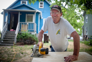 Jeffrey Heft, executive director and founder of His Helping Hands. A former construction worker, his Ministry has turned his talents toward helping people repair their homes. Their motto: ‘Caring for Hearts by Caring for Homes.’