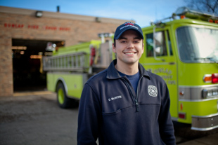 David McIntire is an EMT and Firefighter for the Dunlap Fire Department.
 He was drawn to becoming a firefighter because a friend of his family and role model of his is a firefighter.