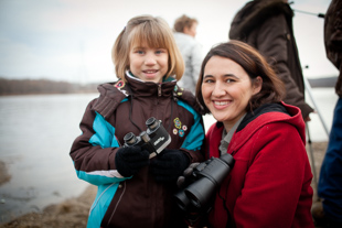 Emily Wegner, from Eureka, IL, brought her daughter, Grace (age 7), to the Eagle Day event in Peoria Heights. 
At Christmas the Wegner’s decided to go on outings and spend some one-on-one time with each of their four children.