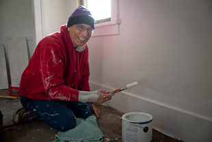 Vince Warner is helping the poor, by working to renovate a home in Peoria. In three or four years, after he retires from Caterpillar, he wants to help people. So, he is said this project is helping him prepare for that change.