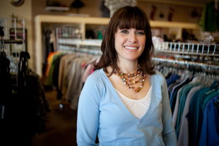 Tracy Wann is the owner of Wannabe’s upscale resale shop; she says that the industry has changed a lot since she opened
 in 2008. ‘People are looking to save money and recycling is important to them’ she said, ‘it’s hip to shop resale’