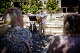 Hugh Higgins is performing downtown as part of PACE (Peoria Area Community Events) Brown Bag It. 
Hugh is also President of the Board for The Fogelberg Foundation.