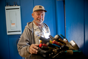 Mark Varichak has been the Maintenance and Repairs Forman for the Peoria Park District for the last 40 years.  He enjoys his job because there is plenty of variety in the type of work to be done, but also in the type of equipment he uses.