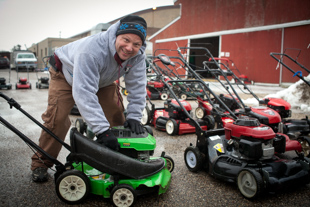 Timothy Wright has been organizing the Peoria Jaycees Lawnmower clinic for the past 4 years. 
 They hope to get 300 lawnmowers serviced and ready for spring at the end of the one day event. 
This event has raised $25,000 over the last four years.