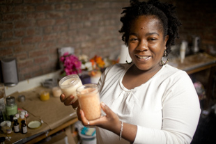 Felicha Brown began making candles after a series of layoffs and a personal tragedy motivated her to follow her passion.  
Her store, True Royalty Scents, is located in the Underground portion of the Cornerstone building.