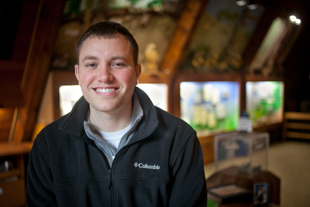 J. D. Russell is the Chief Naturalist at Forest Park Nature Center in Peoria.  He said he loves the outdoors 
and this job lets him share that love with some of the 110,000 annual visitors to the nature center.